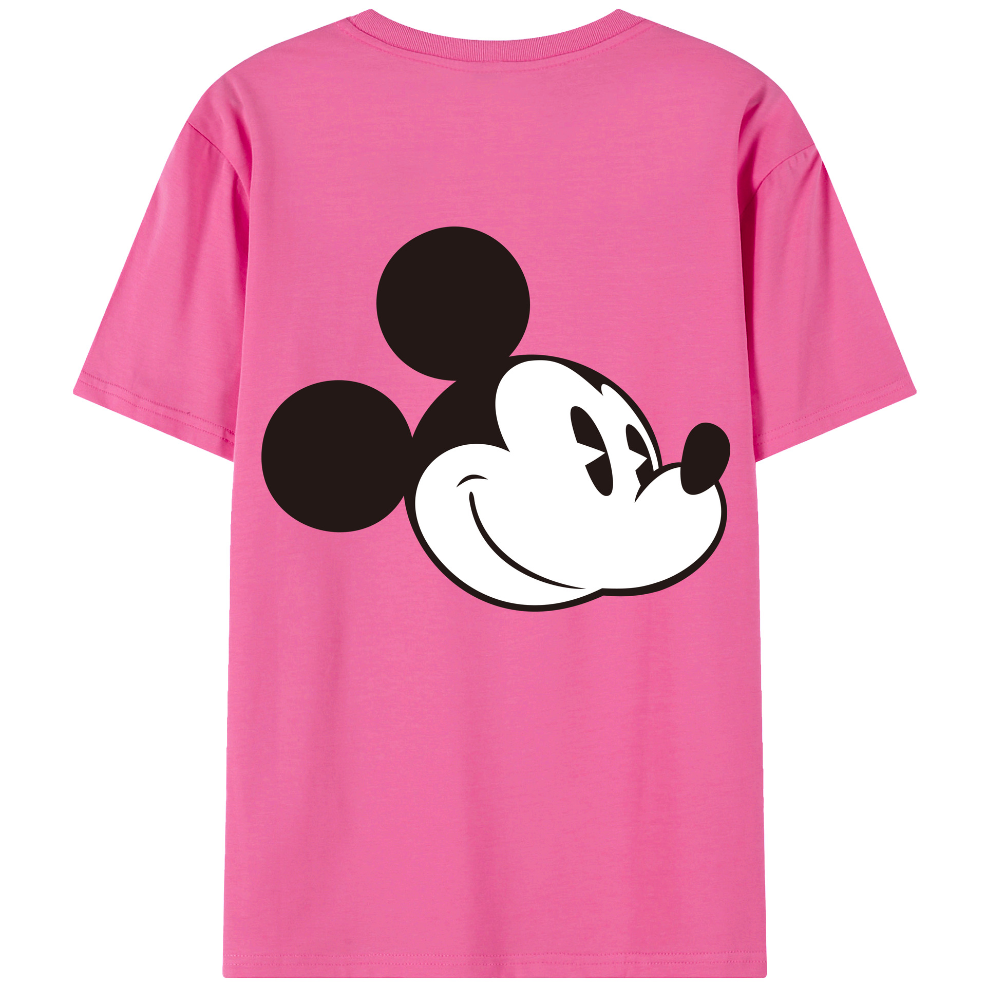 （画像用） ミッキーマウス Mickey Mouse レディース半袖Tシャツ(バックプリント)